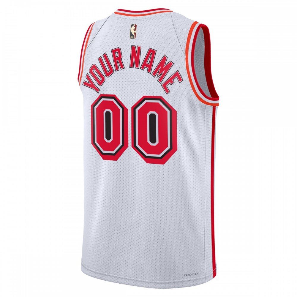 Miami Heat Unisex 2022/23 Custom Swingman Jersey - Classic Edition - White-Pro Kit Vault | Brand New 26/27 Sports Jerseys